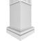 Ekena Millwork Craftsman Classic Square Non-Tapered Cedar Park Fretwork Column w/ Tuscan Capital & Tuscan Base CC1210ENCRPTUTU - alternate 5